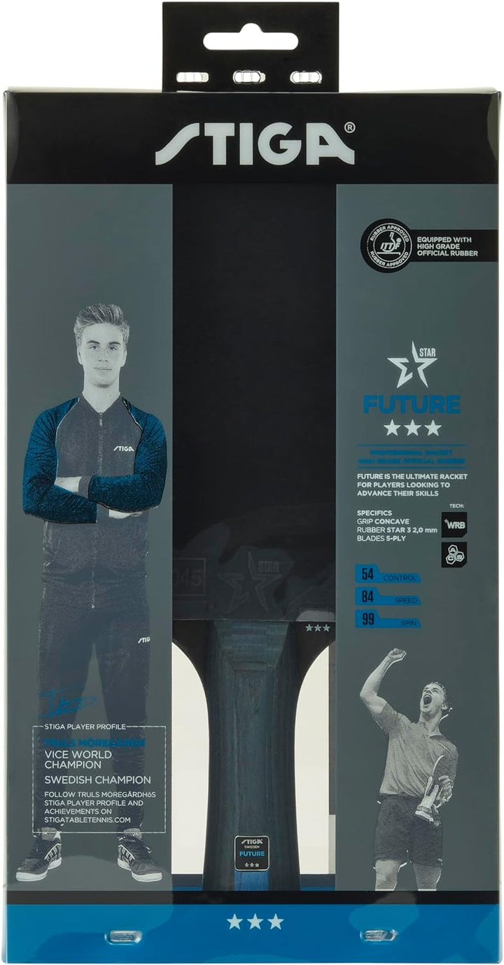 STIGA Future 3-Star Tischtennisschläger rot/schwarz Einzelbett, Einzelbett