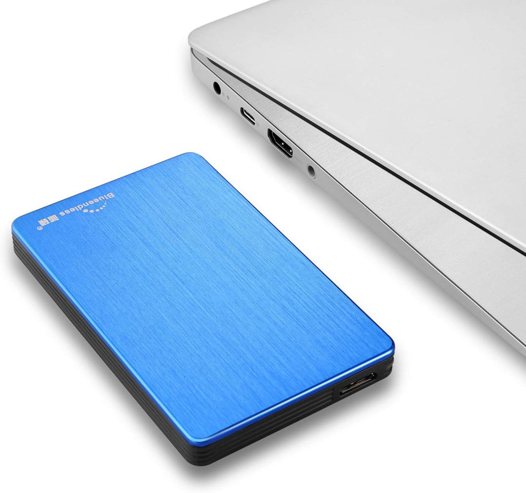 Blueendless Tragbare Externe Festplatte USB 3.0 2,5 Zoll (250GB, blau), Blau 250 GB