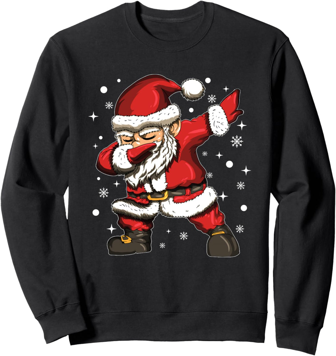 Weihnachtsgansmann Dabbing tanzender Santa Weihnachtsfest Sweatshirt