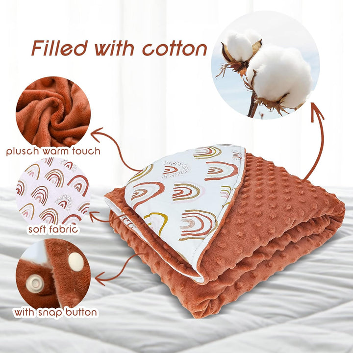 Miracle Baby Einschlagdecke Babyschale Winter Universal Kuscheldecke 90x90cm für Buggy Kinderwagen (
