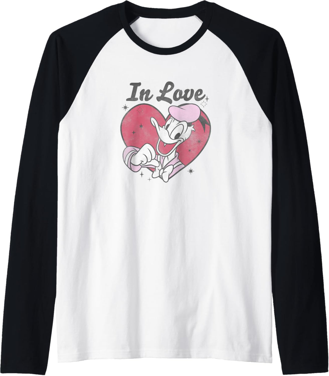 Disney Mickey And Friends Valentinstag Donald Vintage Raglan