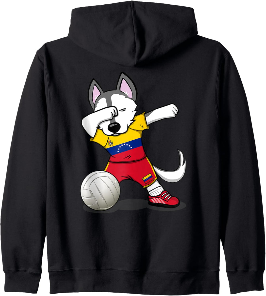 Dabbing Husky Venezuela Volleyball - Venezolanische Flagge Kapuzenjacke