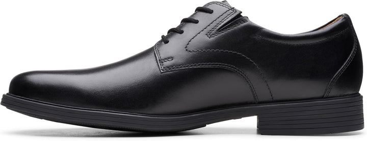 Clarks Herren Whiddon Step Slipper 39.5 EU Black Leather, 39.5 EU Black Leather
