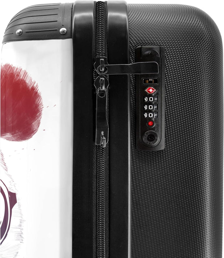 NoBoringSuitcases.com® Koffer Handgepäck Trolley Rollkoffer Kleine Reisekoffer mit 4 Rollen - Panda