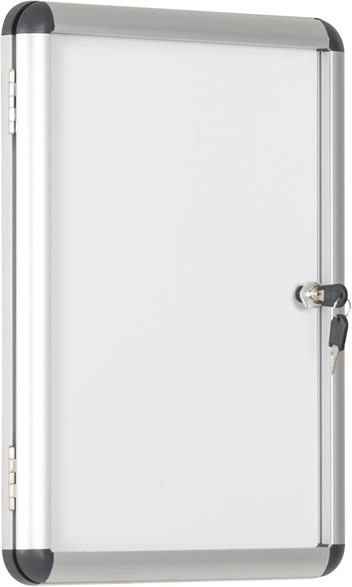 Bi-Office Schaukasten Vitrine "Enclore", Whiteboard, Mangetische Innenfläche, geeignet für 2 x DIN A