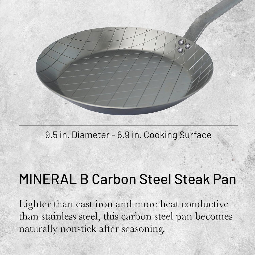 DeBuyer 5616.24 Steakpfanne, Edelstahl, silber, 24 cm, 24