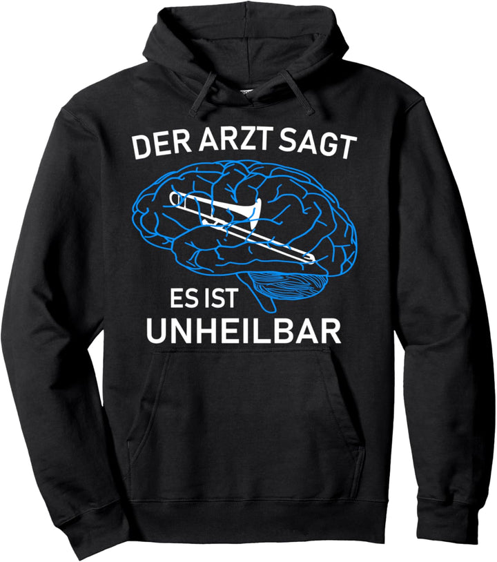 Posaune Design für Hobby Posaunen Spieler Pullover Hoodie