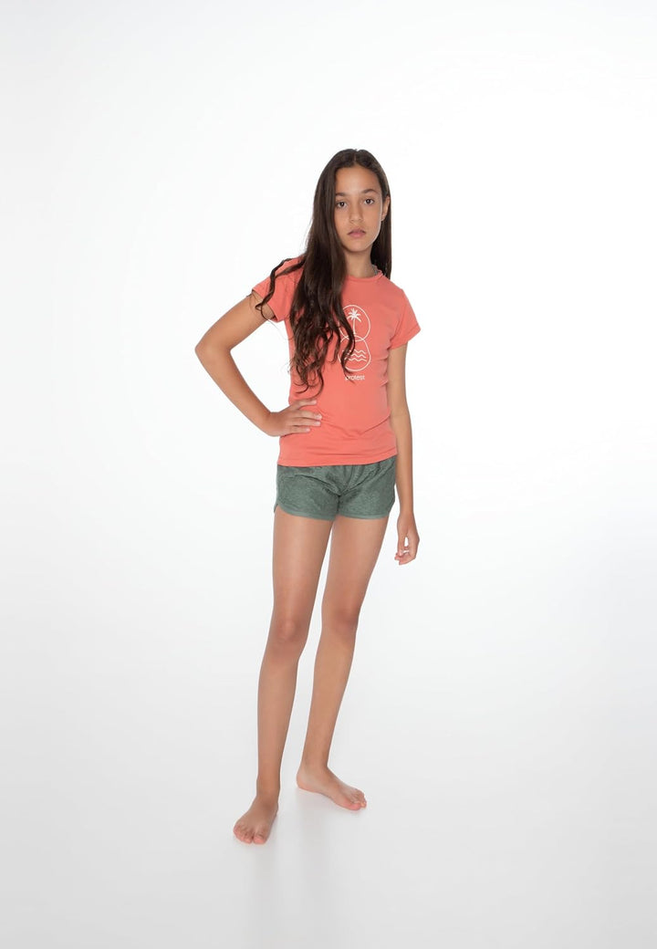 Protest Mädchen Rashguard Short Sleeve PRTAMELIA JR 116 Cottagerust, 116 Cottagerust
