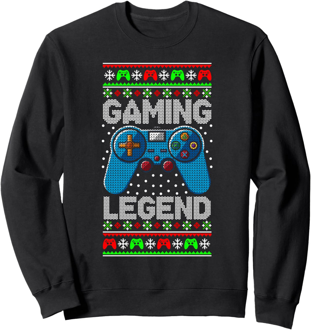 Gaming Legend Christmas Gamer Ugly Sweater Videospiel Sweatshirt