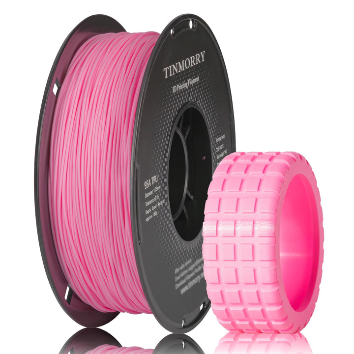 TINMORRY TPU Filament 1.75 mm, TPU 95A Flexibles 3D Drucker Filament mit glänzender Oberfläche, Geei