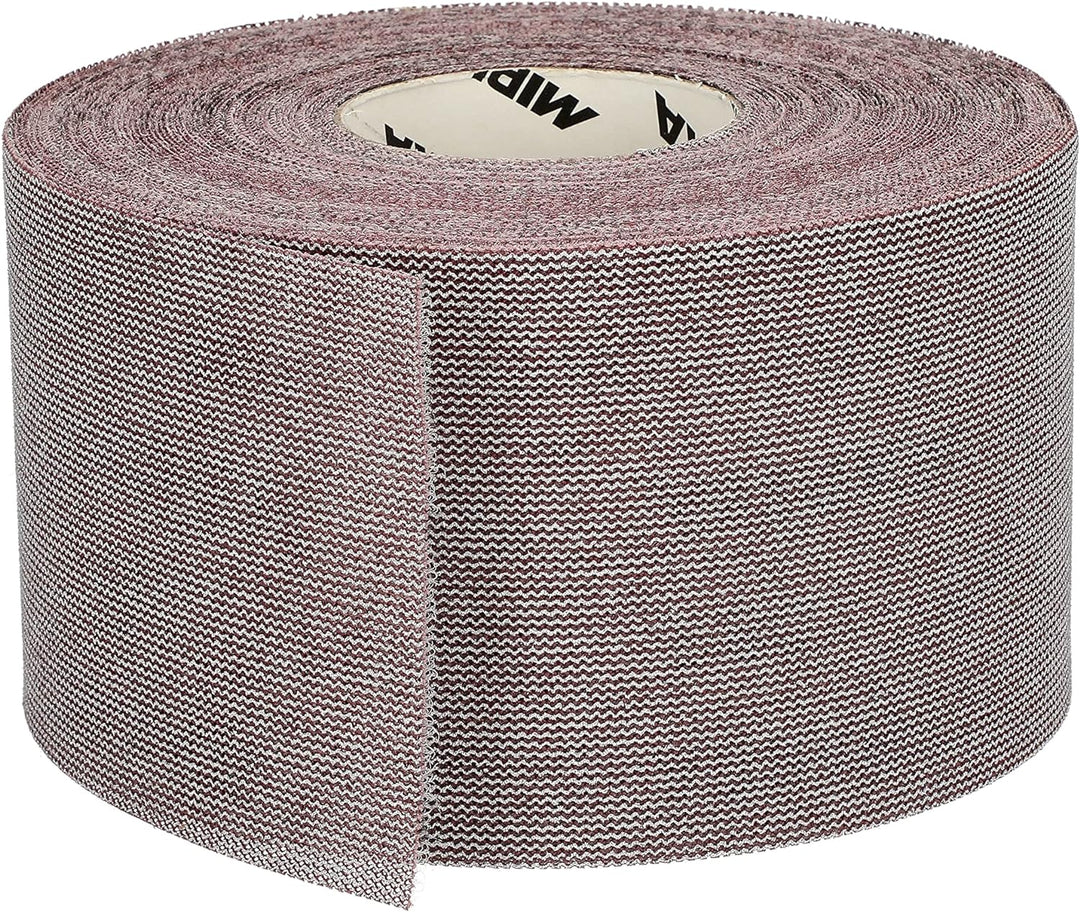 Mirka Abranet Netz-Schleifrolle 115 mm x 25 m Klett / Korn P80 / 1 Rolle / zum Schleifen von Holz, S