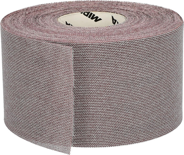Mirka Abranet Netz-Schleifrolle 115 mm x 25 m Klett / Korn P80 / 1 Rolle / zum Schleifen von Holz, S