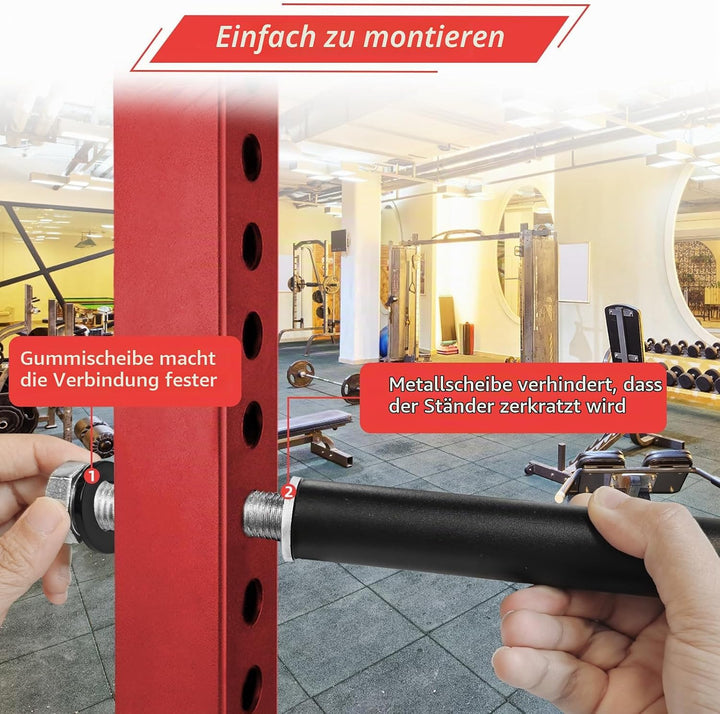 Hantelscheibenhalter Power Rack Befestigung, Langhantelständer Gewichtsplatten Halter Lagerung für 2