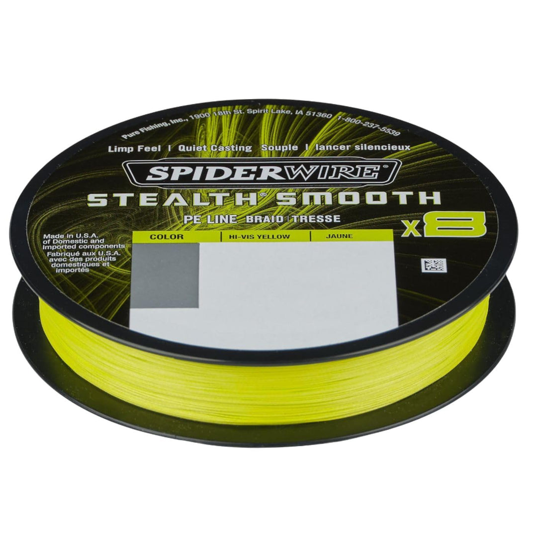 Spiderwire Stealth Smooth 8 geflochtene Schnur, 300 m Gelb 0.33mm/38.1kg/84lb, Gelb 0.33mm/38.1kg/84