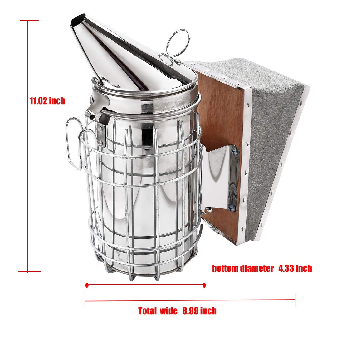 HunterBee Bee Hive Smoker Imkereiausrüstung,Imkerei-Werkzeugset,Bienenstock-Raucher,Imkerzubehör für