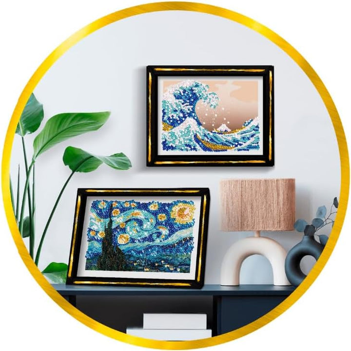 Lansay - COLLECTION SEQUINS - Die Sternennacht - Van Gogh - Gestalte ein glitzerndes Sequin-Bild von