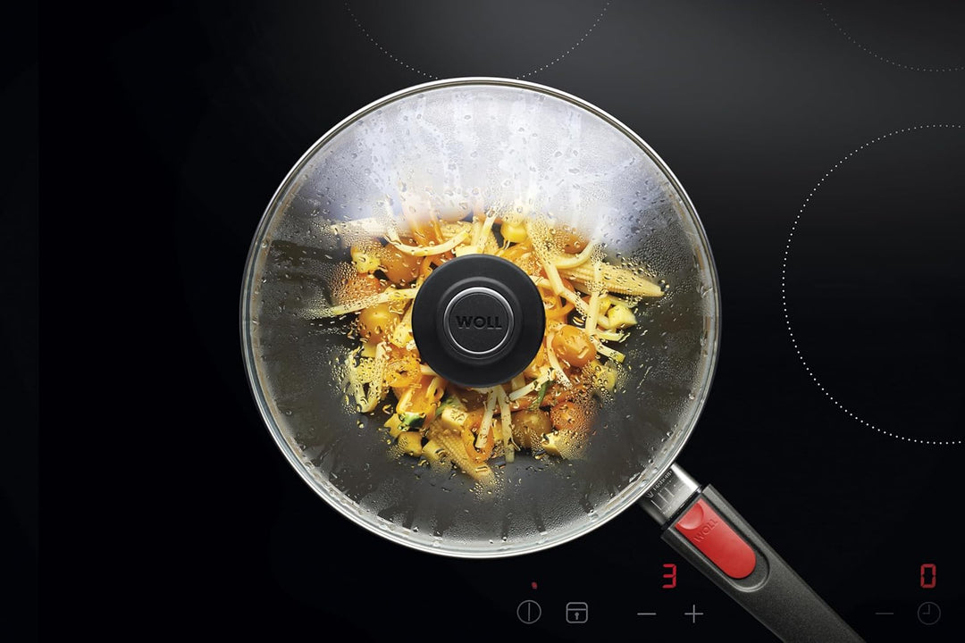Woll Diamond Lite Wok- und Rührpfanne, Ø 26 cm, 9 cm hoch, mit abnehmbaren Stiel - Geeignet für Cera