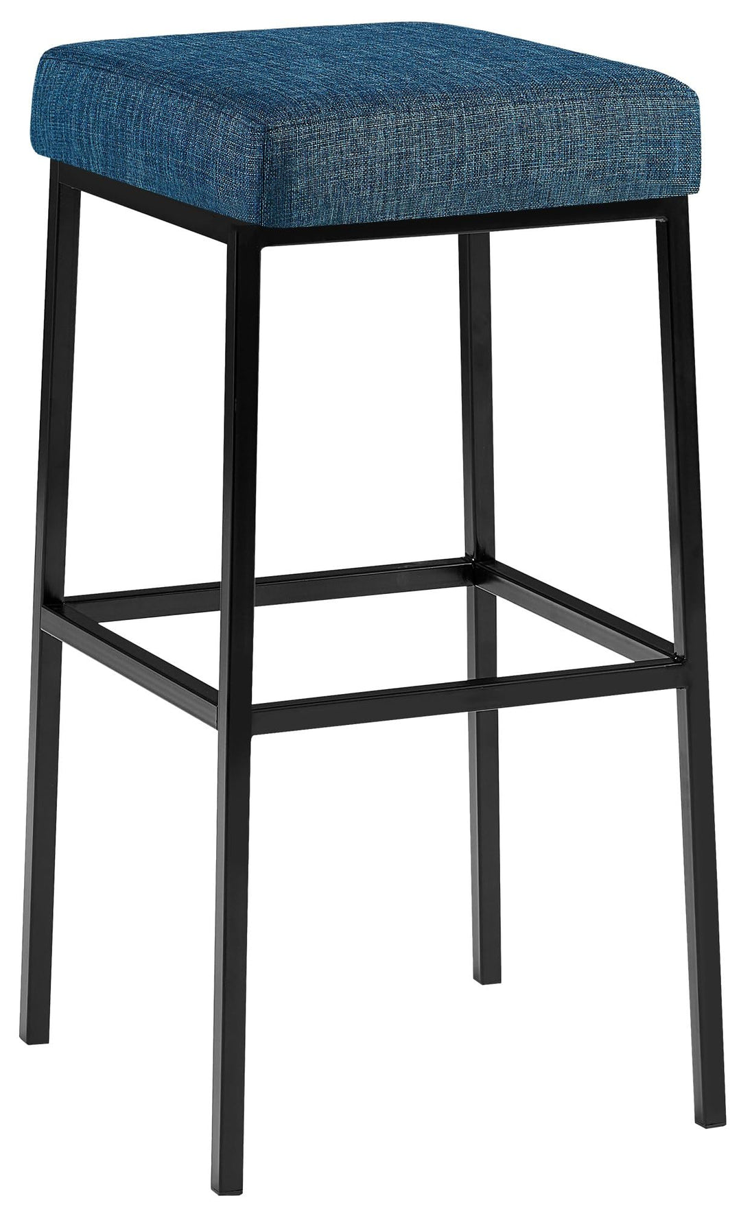CLP Barhocker MONTREAL mit Stoffbezug | Thekenhocker mit einer Sitzhöhe von 80 cm | Gepolsterte Sitz