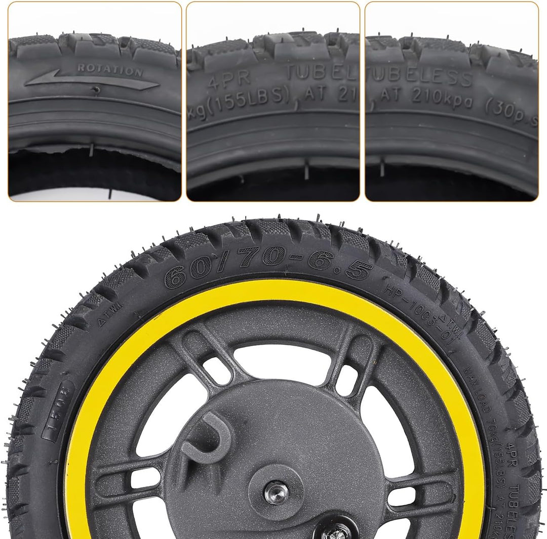 Ersatzräder für Segway Ninebot Max G30 Scooter -60/70-6,5 Selbstreparierender schlauchloser Offroad-