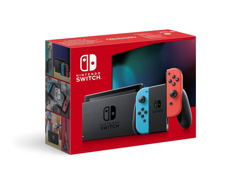 Nintendo Switch-Konsole Neon-Rot/Neon-Blau + Super Mario Bros. Wonder Switch, Neon-Rot/Neon-Blau + S