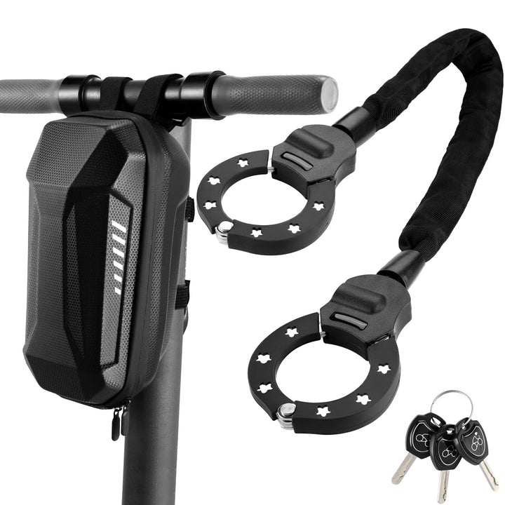E Scooter Schloss 8mm, Handschellenschloss, Fahrradschlossmit Schlüssel, Hochsicherheits-Schlösse, 9