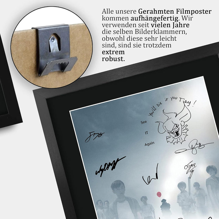 HWC Trading A3 FR IT Chapter One Bill Skarsgård und Cast Geschenke Printed Poster Autogramm Bild für