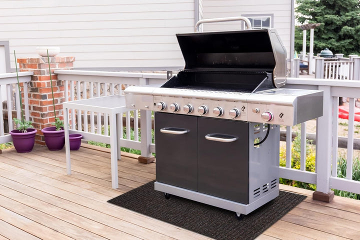 Grillschutzmatte GIN für die Terrasse draussen braun 120x120 cm Gin Braun 120x120 cm, Gin Braun 120x