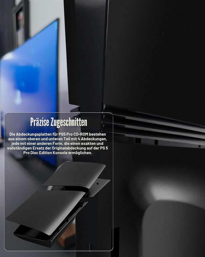 Joso Faceplate für PS5 Pro CD-ROM Version, Anti-Scratch staubdichtes Gehäuse Ersatz, Abdeckung Haut