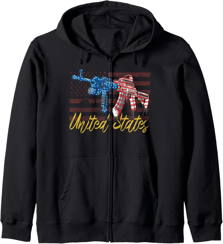 Amerika Flaggen USA Kapuzenjacke