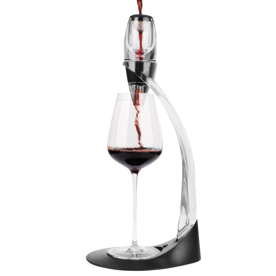 Luxus Wein Dekanter Set（ rotweingläser + Ständer），Weinbelüfter mit Filtration, Acrylmaterial，Vakuum