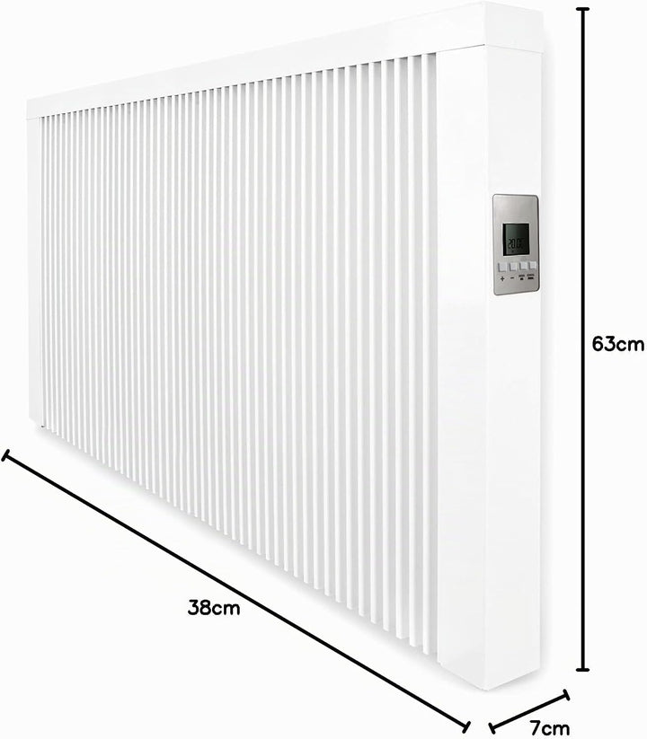 anapont Premium Elektroheizung mit W-Lan Appsteuerung - Elektroheizkörper mit Speicherstein Schamott