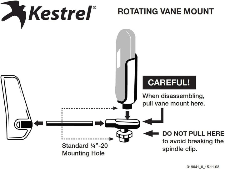 Kestrel Drop d3fw Professional Fire Wetter Tracker, orange