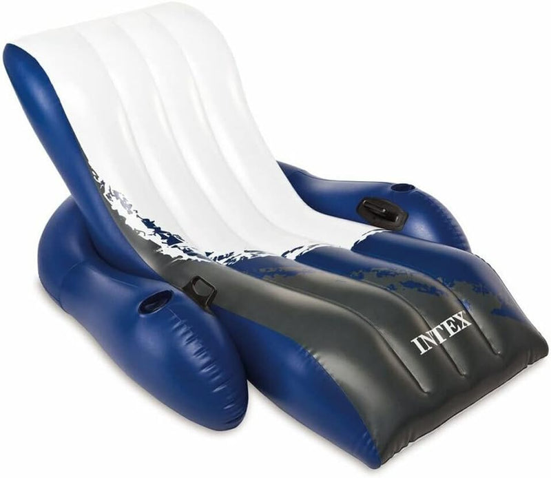 INTEX 58868EU - Aufblasbare Schwimmliege Recliner Lounge, 71 x 53 Zoll
