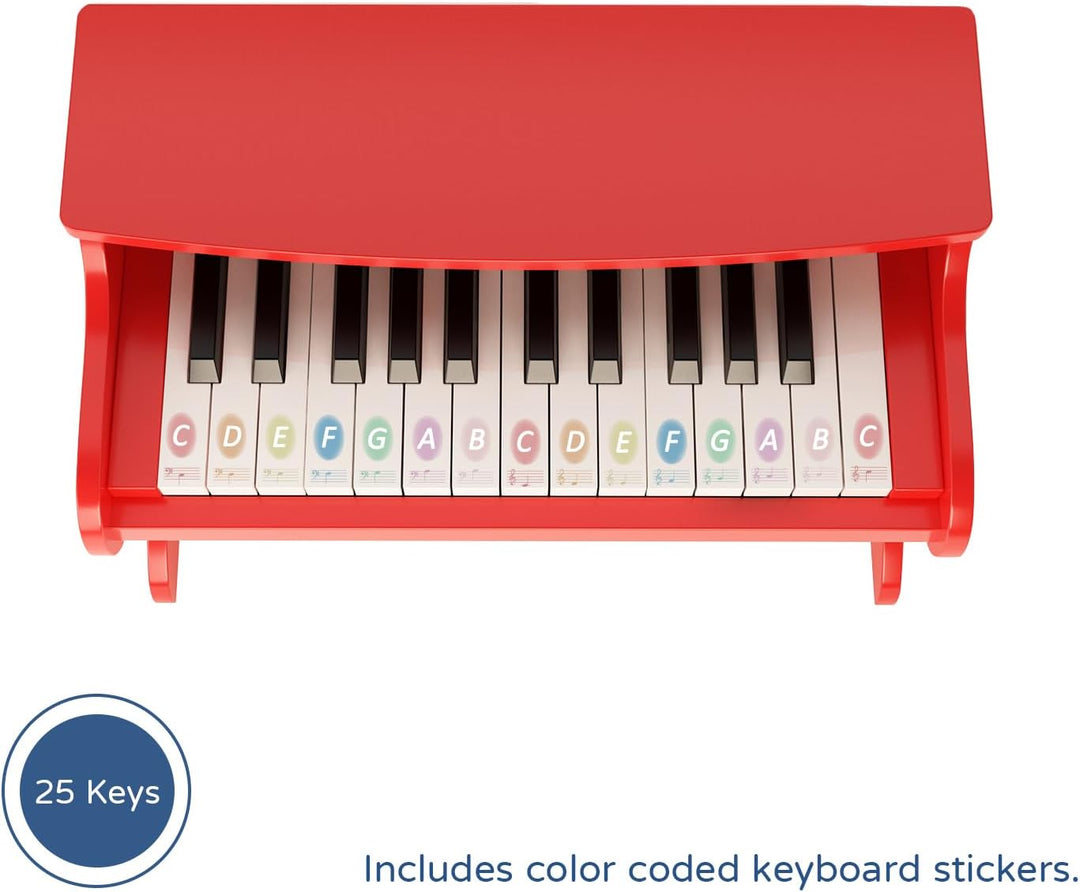 ZIPPY MAT Kinder Klavier Tastatur, 25 Tasten Digitalpiano für Kinder, Mini Musik Lerninstrument Spie