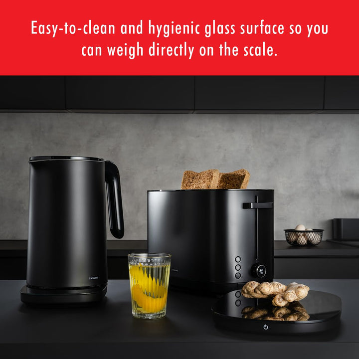 ZWILLING Enfinigy Digitale Küchenwaage, max. Gewicht: 10 kg, Gramm und Unzen, 0,1 g Genauigkeit, Sch