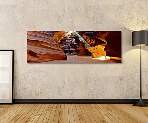 islandburner Bild Bilder auf Leinwand Antelope Canyon Arizona Panorama XXL Poster Leinwandbild Wandb