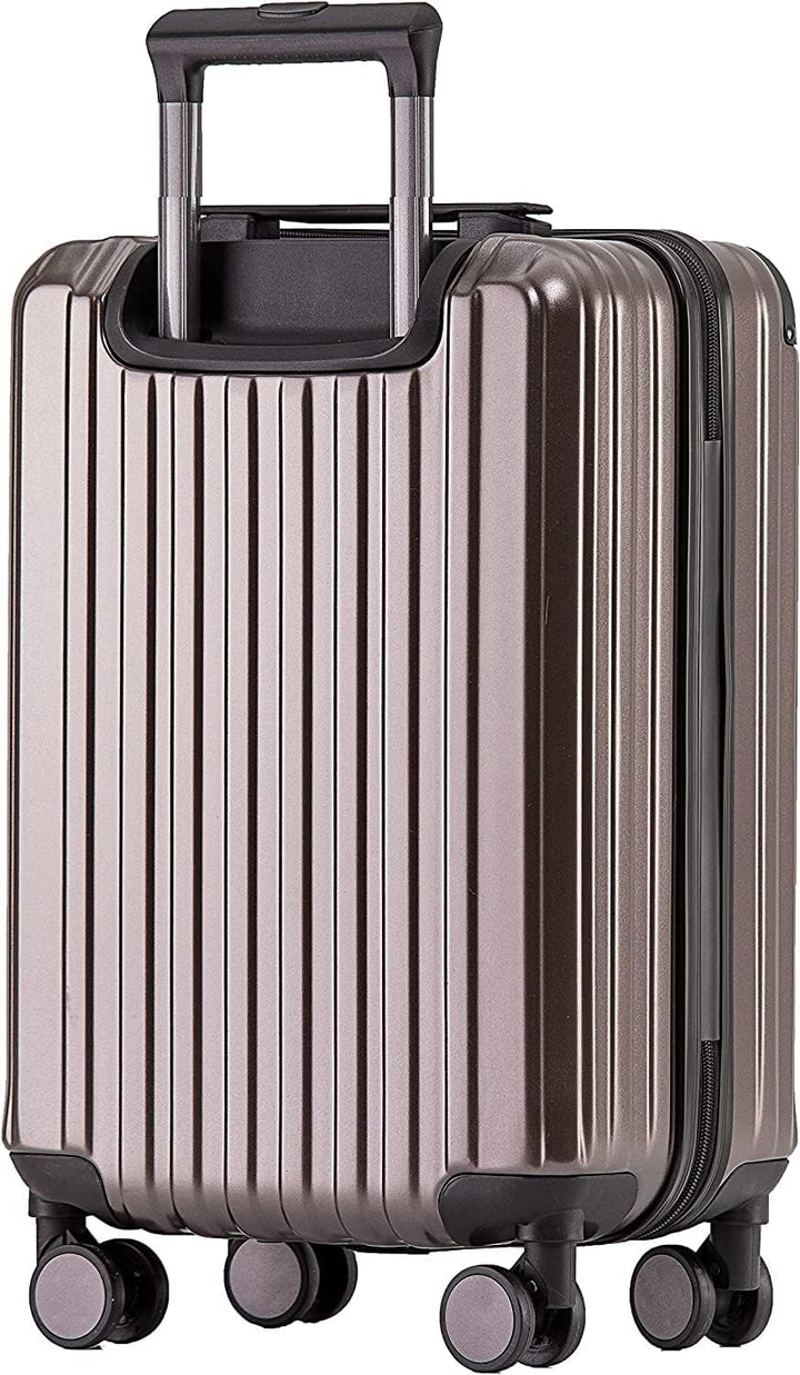 Münicase M816 TSA-Schloss Koffer Reisekoffer Trolley Kofferset Hardschale Boardcase (Coffee, Kleiner
