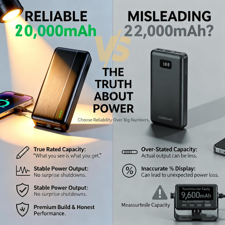 Ahigh 20000mAh Akku für Beheizte Weste, 5V 2A Externe Akku Powerbank für Heizweste, Jacke, Hose, Man
