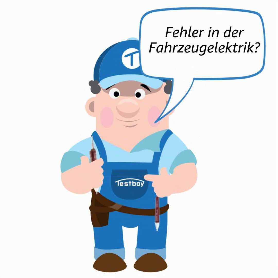 Testboy Car Tester Spannungstester bis 48 V Gleichspannung (ideal für Fehlersuche, Polaritätsanzeige