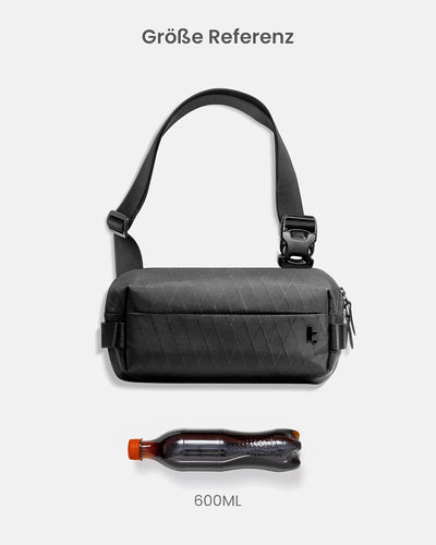 tomtoc Kompakt X-Pac Sling Bag, 4L Minimalistisch Brusttasche Umhängetasche Schultertasche für Herre