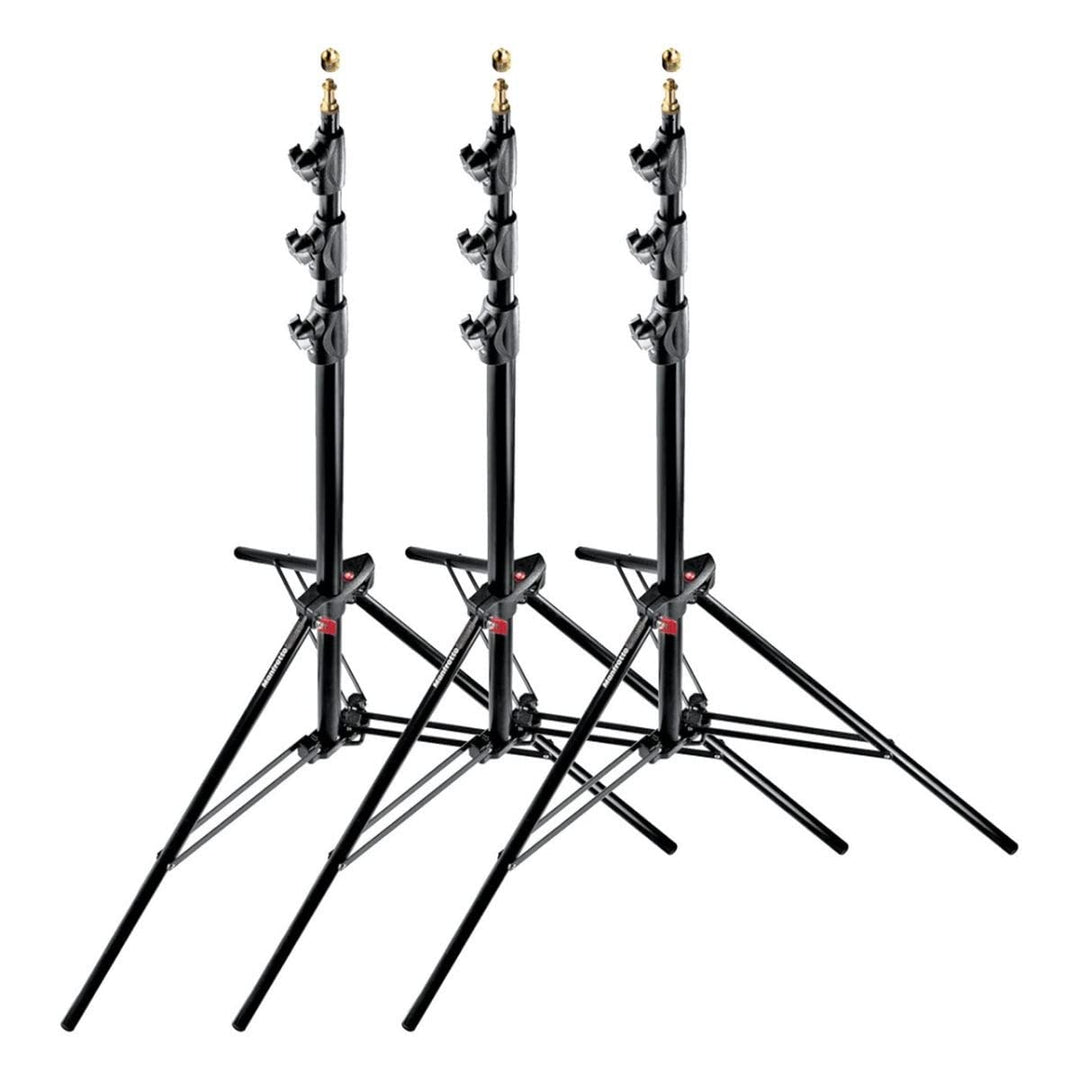 Manfrotto 3er-Pack Stativ Master Schwarz 1004BAC-3