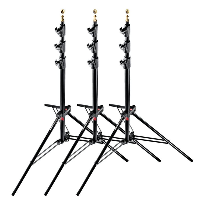 Manfrotto 3er-Pack Stativ Master Schwarz 1004BAC-3