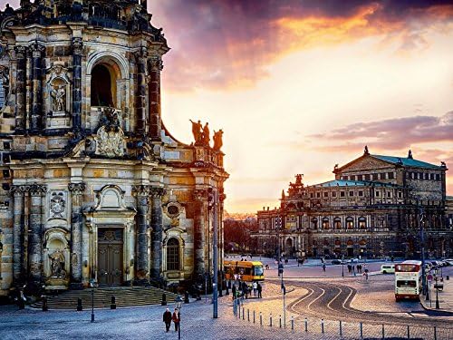 CALVENDO Puzzle Dresden 2017 / Geburtstagskalender Semperoper Dresden 1000 Teile Lege-Grösse 64 x 48