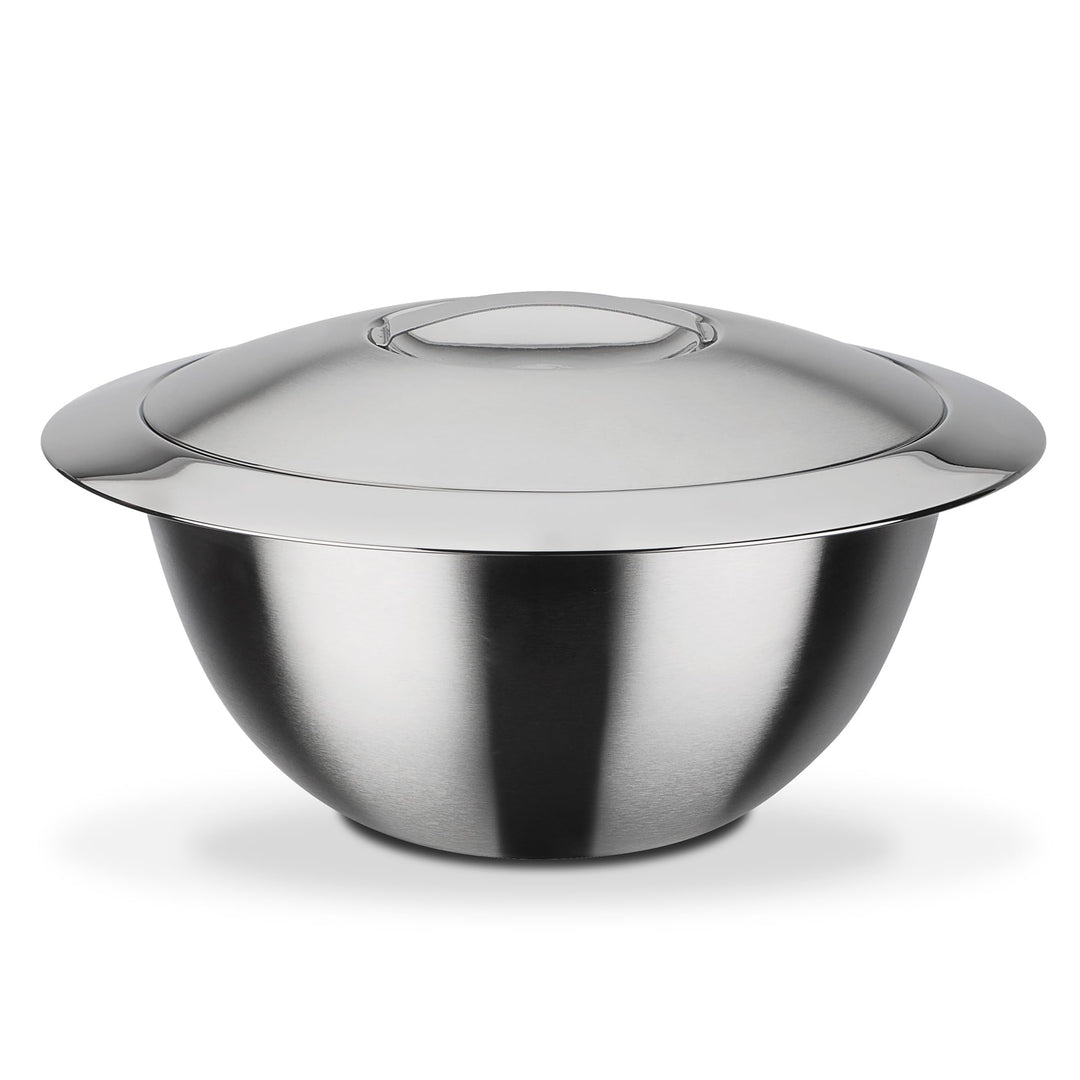 GSW Stahlwaren GmbH mit Deckel 22cm, Silber, 22cm