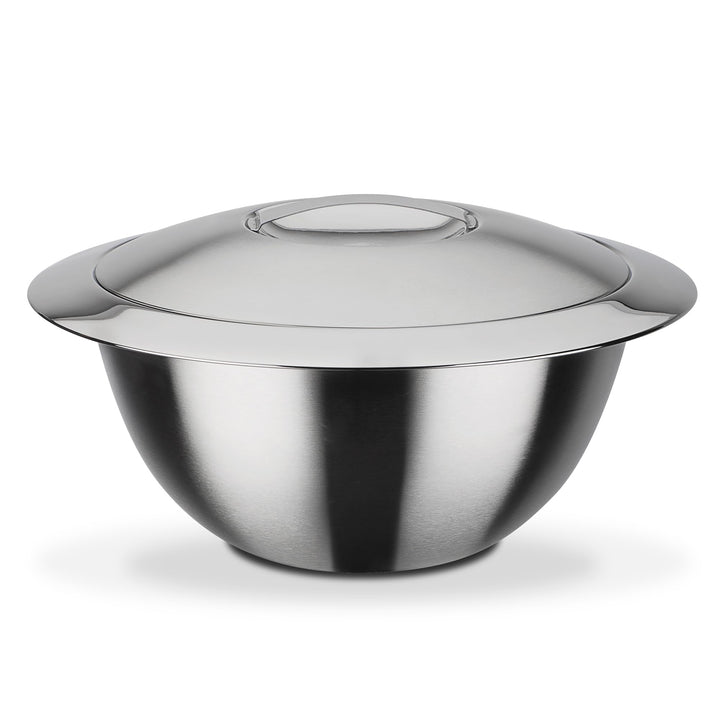 GSW Stahlwaren GmbH mit Deckel 22cm, Silber, 22cm