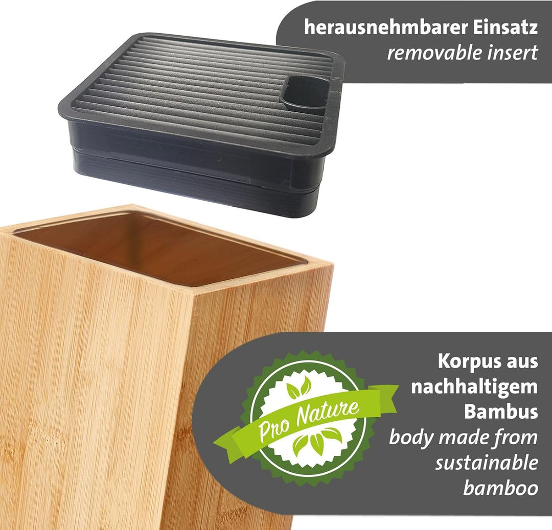 Westmark Messerblock – Messerhalter aus Holz, stabile Halterung für Küchenmesser, pflegeleichter Mes