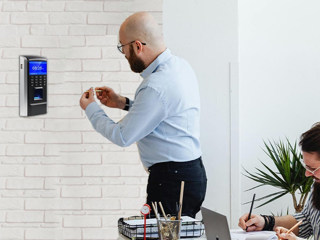 HDWR CTR12 Einstempeln in Der Maschine, Zeiterfassung, Stechuhr mit Fingerabdruck, Passwort und 125k