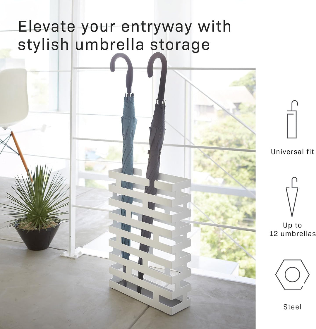 Brick Umbrella Stand Rectangle - white Weiss, Weiss