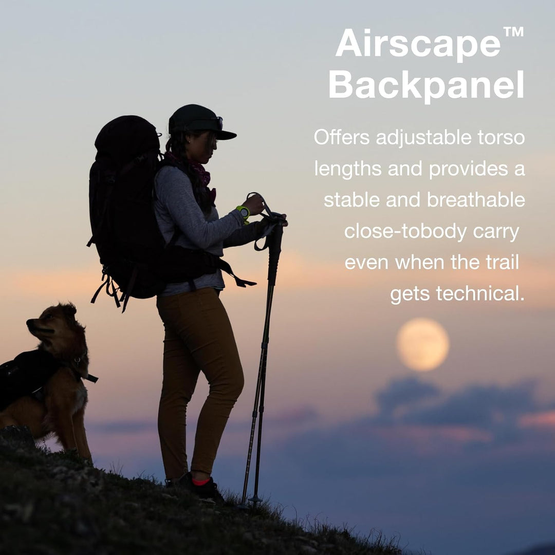 Osprey Europe Damen Kyte 68 Backpack Schwarz WXS/S, Schwarz WXS/S