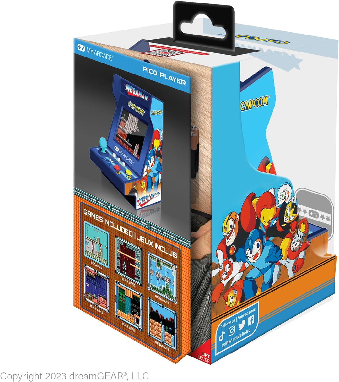 My Arcade DGUNL-7011 Mega Man Pico Player Portable Retro Arcade (6 GAMES IN 1)